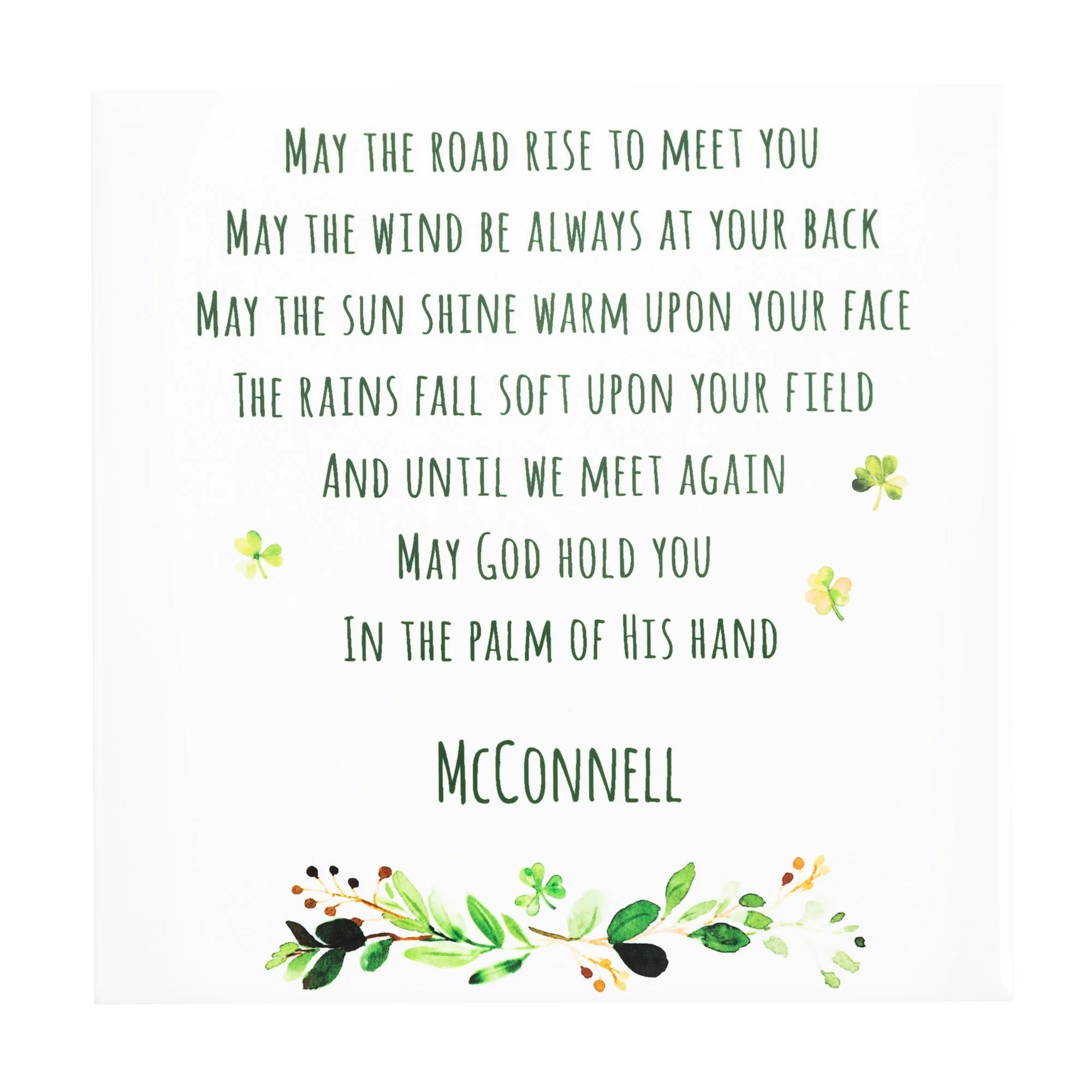 Personalized Irish Blessing Ceramic Tile - Image 2