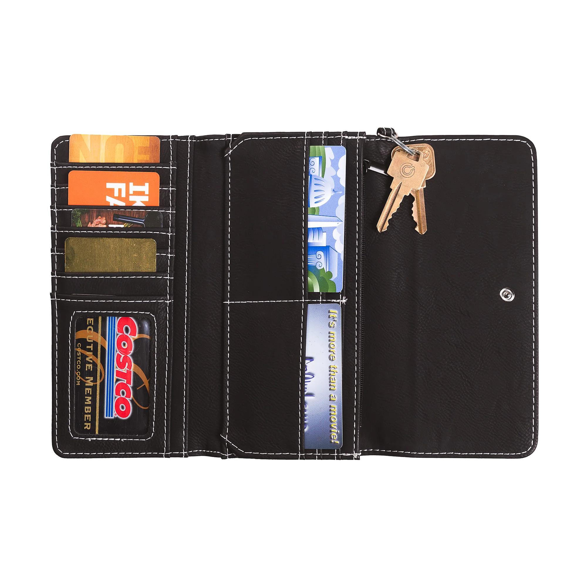 Personalized Miraculous Medal Wallet Wristlet - Caramel or Black - Image 2