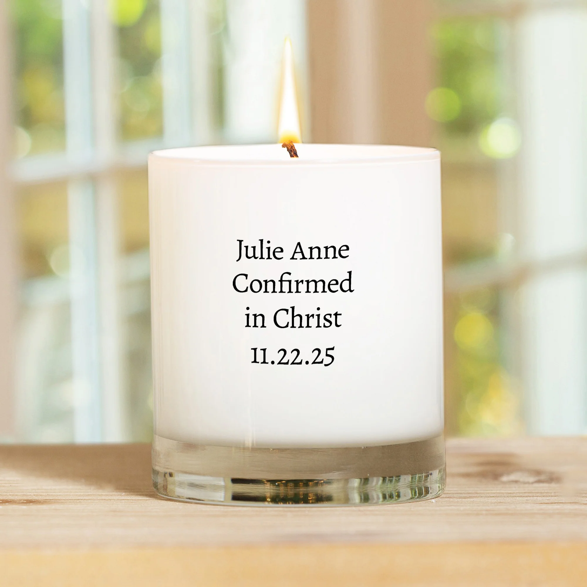 Personalized Mother Teresa Confirmation Candle - Image 3
