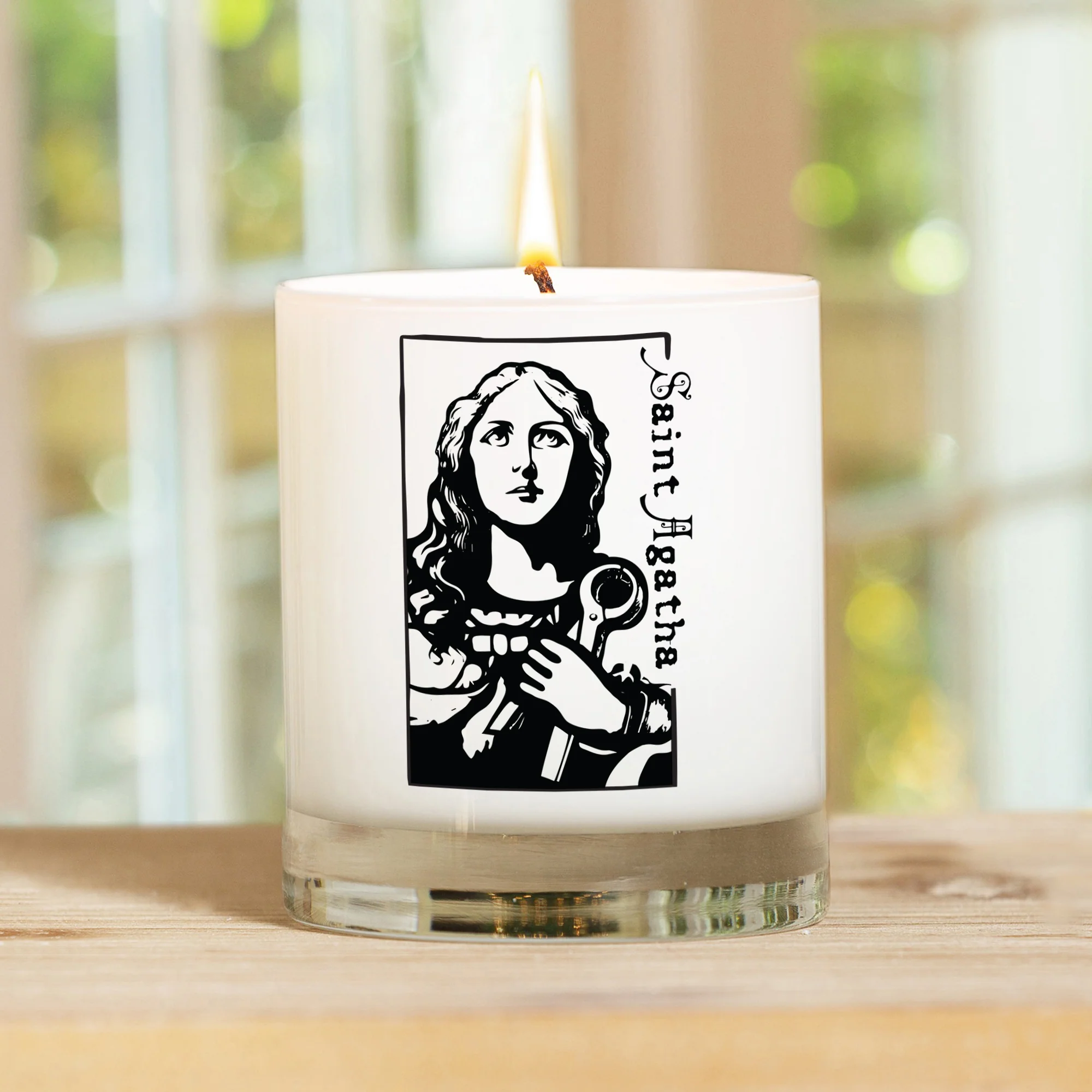 Personalized St. Agatha Confirmation Candle