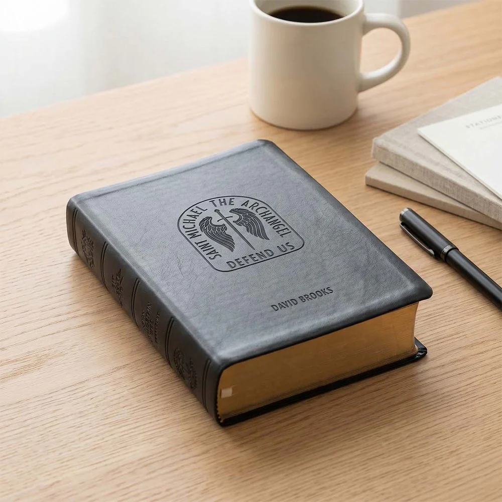 Personalized St. Michael Sword & Shield Bible - Image 5