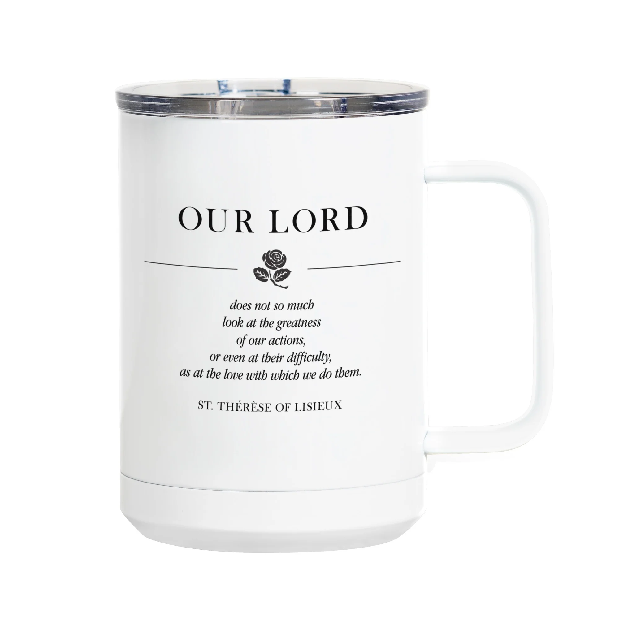 Personalized St. Therese Little Flower Actions Polar Mug
