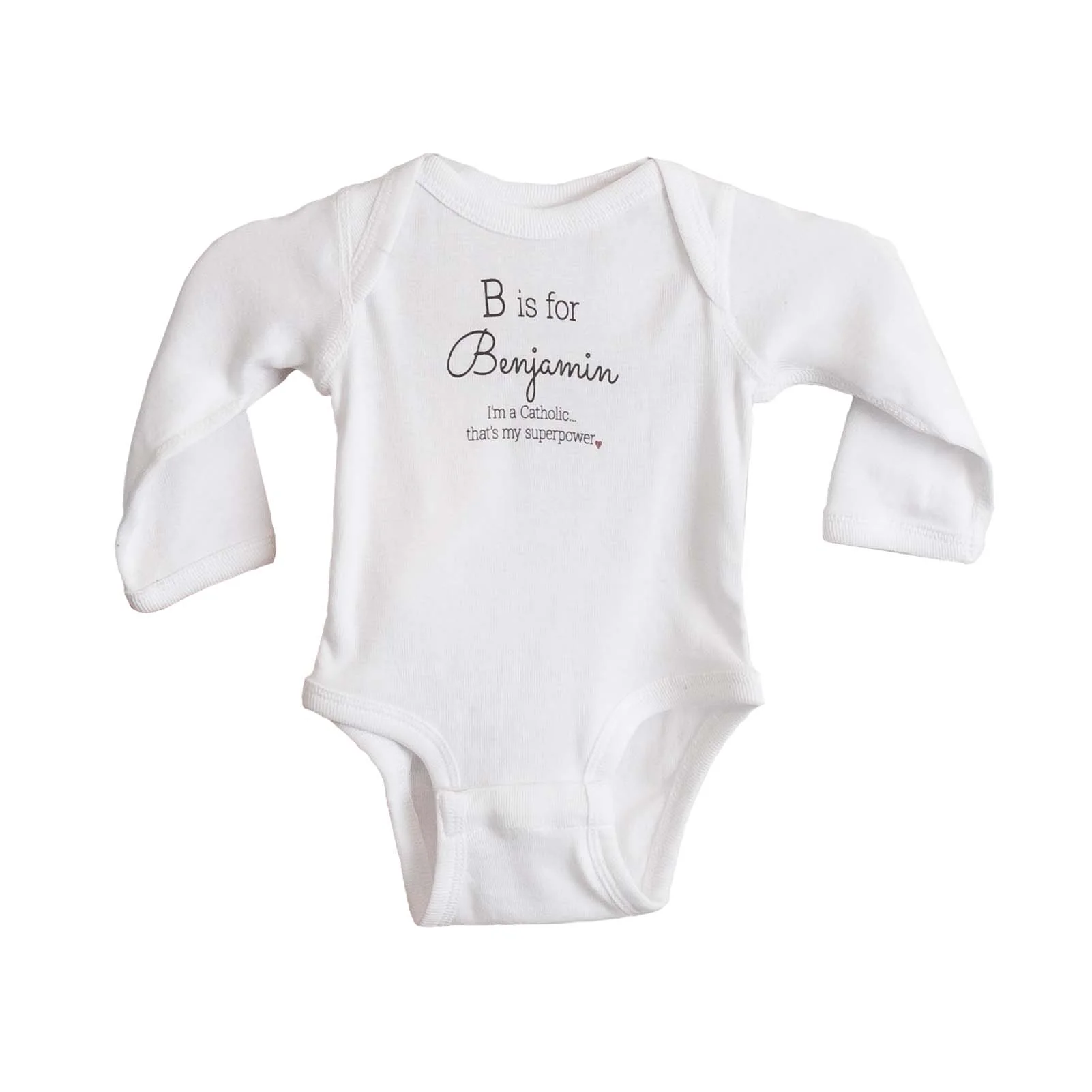 Personalized Superpower Infant Long Sleeved Onesie - Image 4