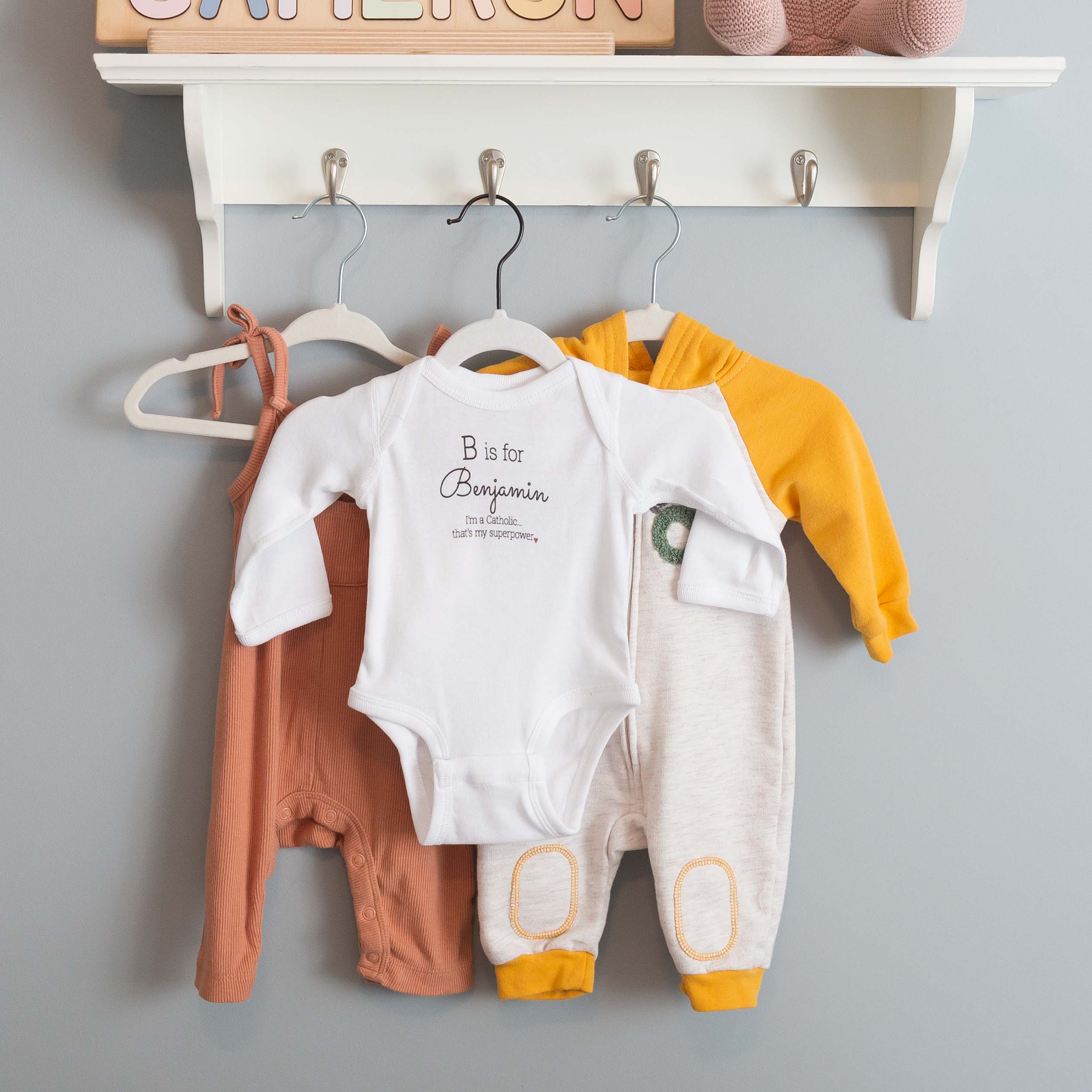 Personalized Superpower Infant Long Sleeved Onesie - Image 8