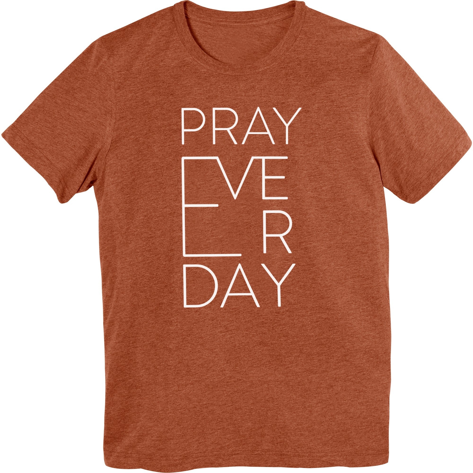 Pray Everyday T-Shirt Clay - Image 4