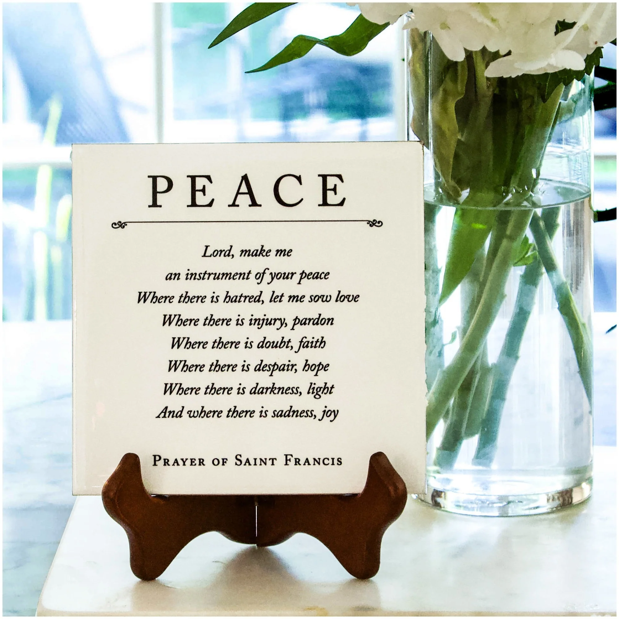 Prayer of St. Francis Tile