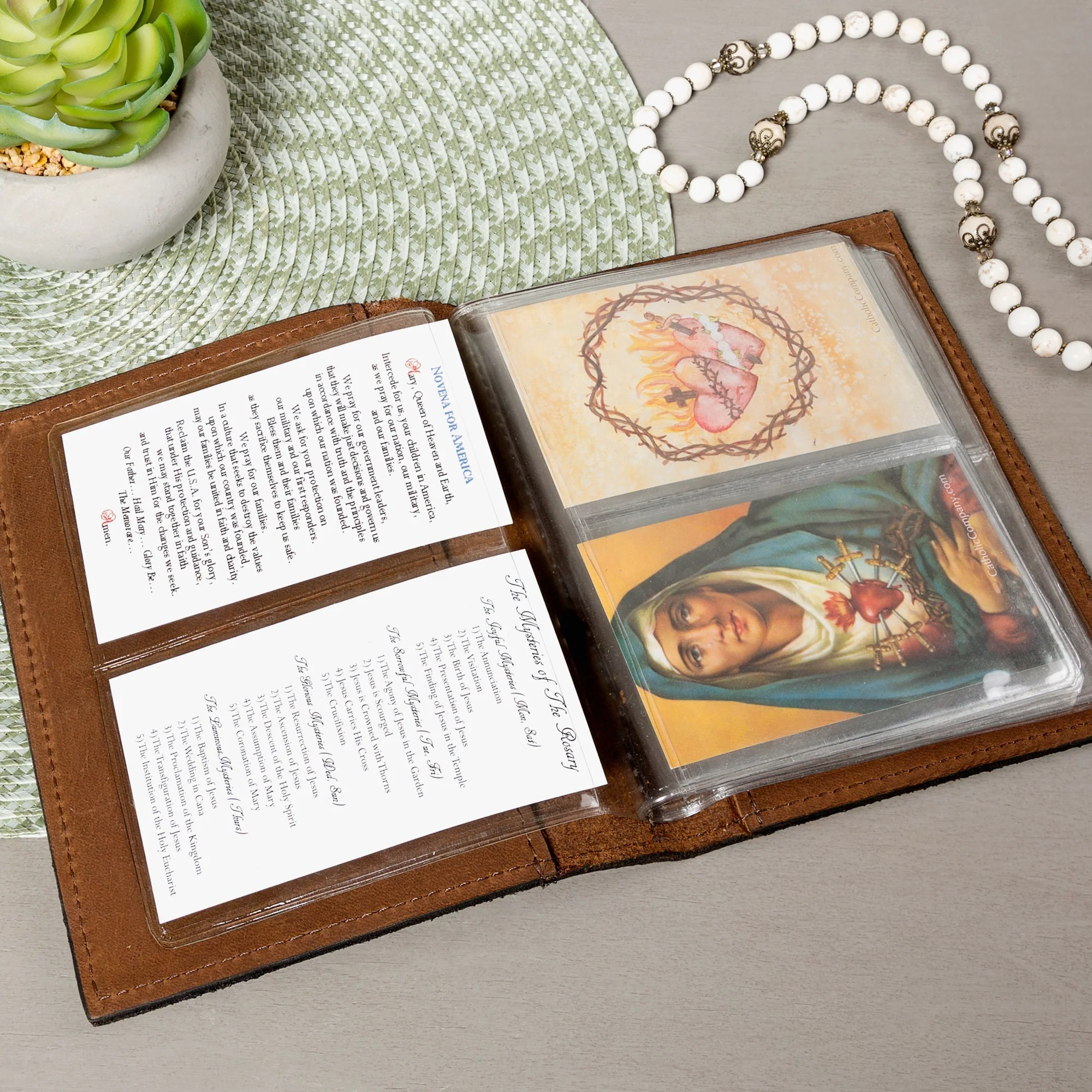 Real Men Pray Prayer Card Holder - Image 4