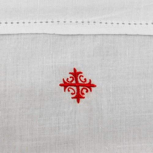 Red Cross & Vines Amice w/ Ties