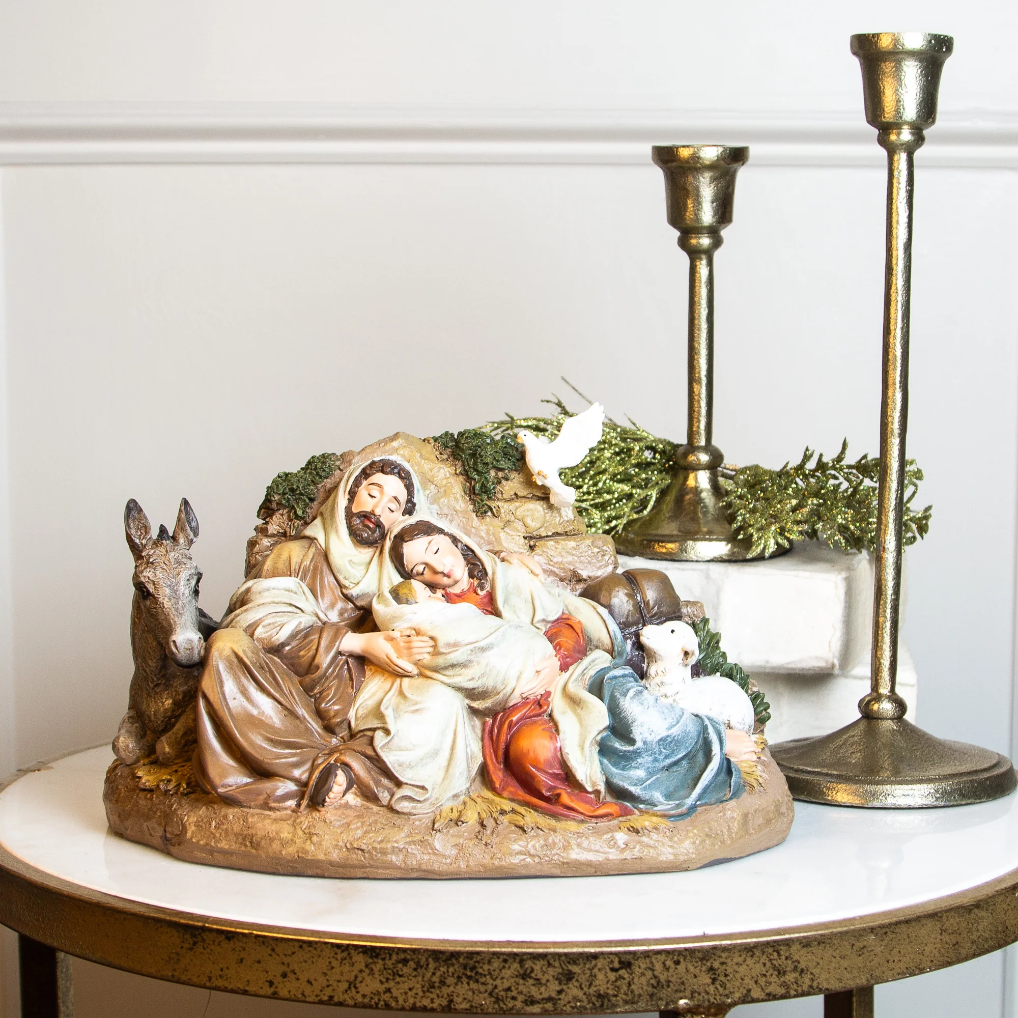 Resting Holy Family Nativity Scene - Image 2