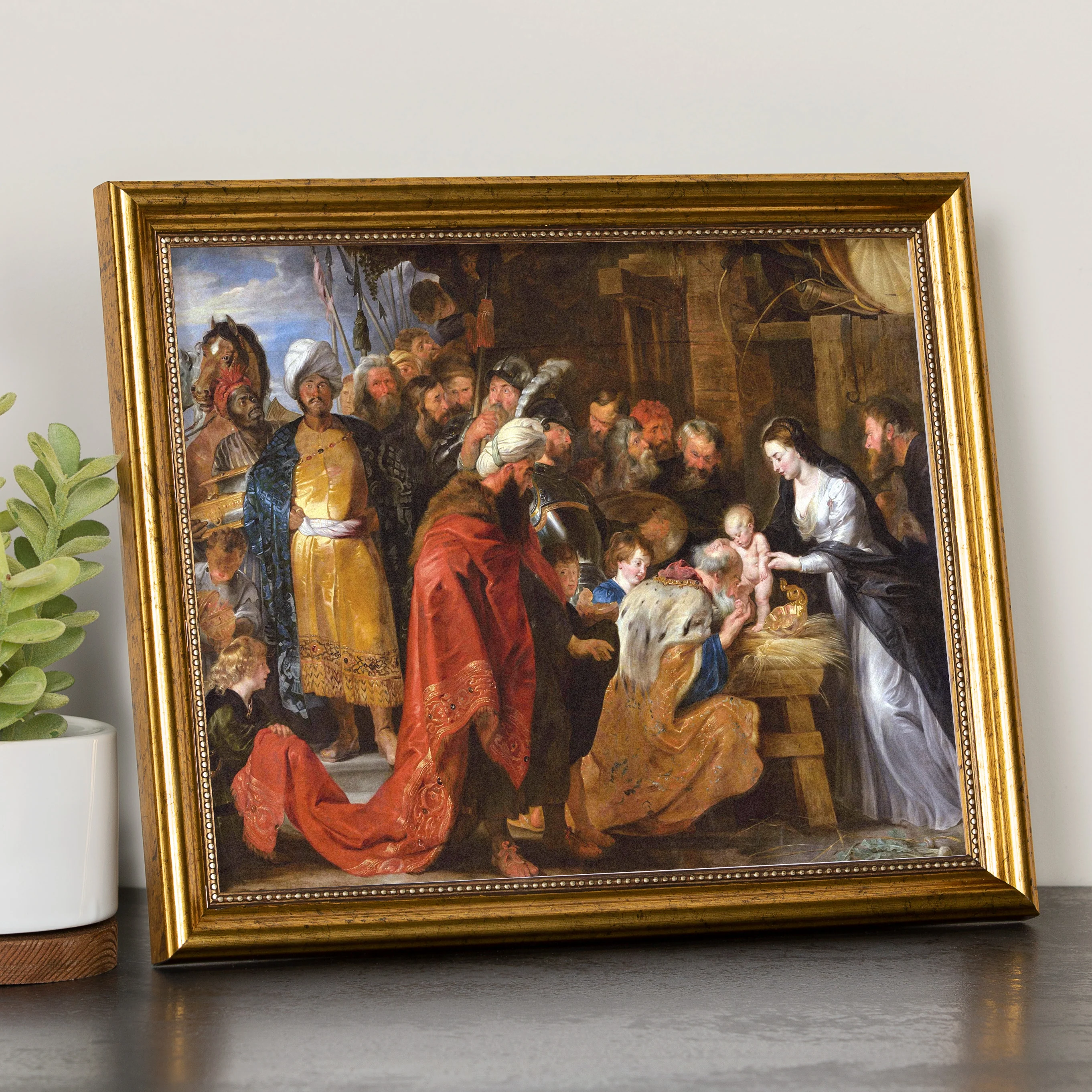 Rubens Lyon Adoration of the Magi Gold Framed Print - Multiple Sizes - Image 2
