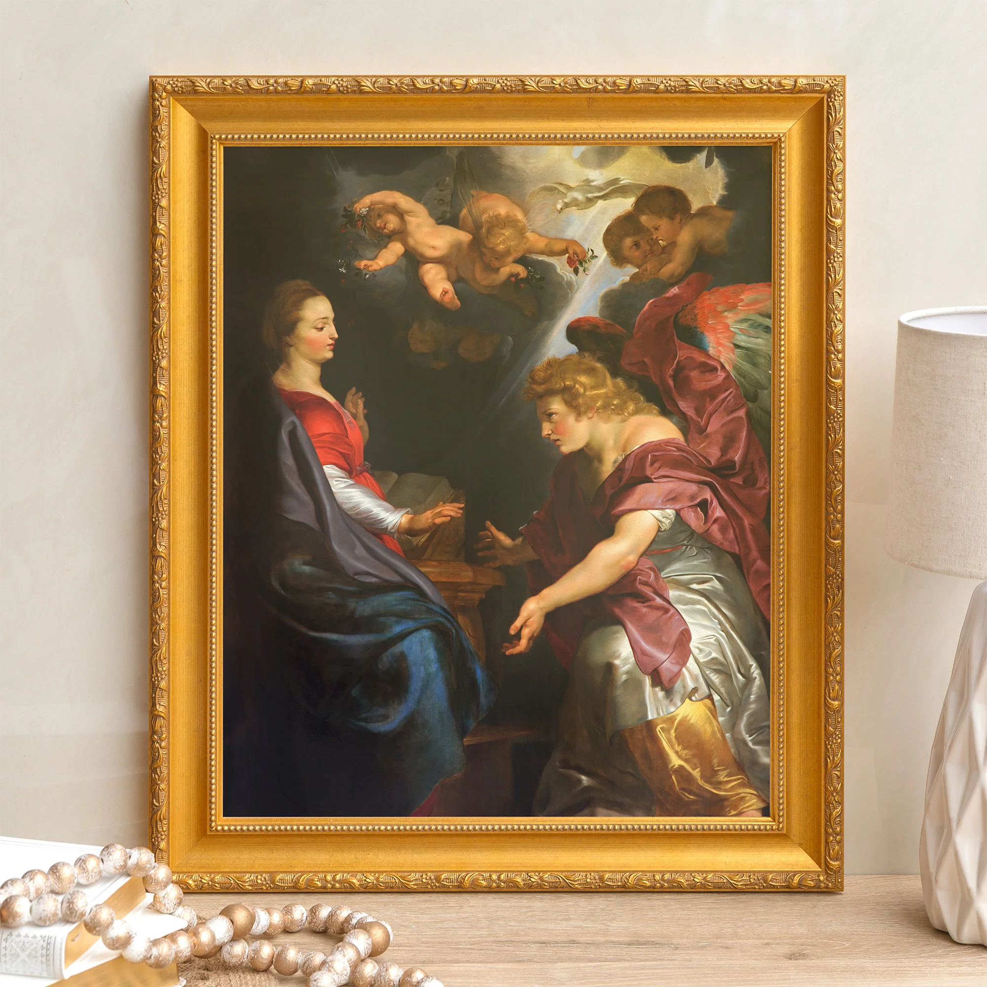 Ruben's The Annunciation Framed Canvas - Sacred Signature Collection - Image 4