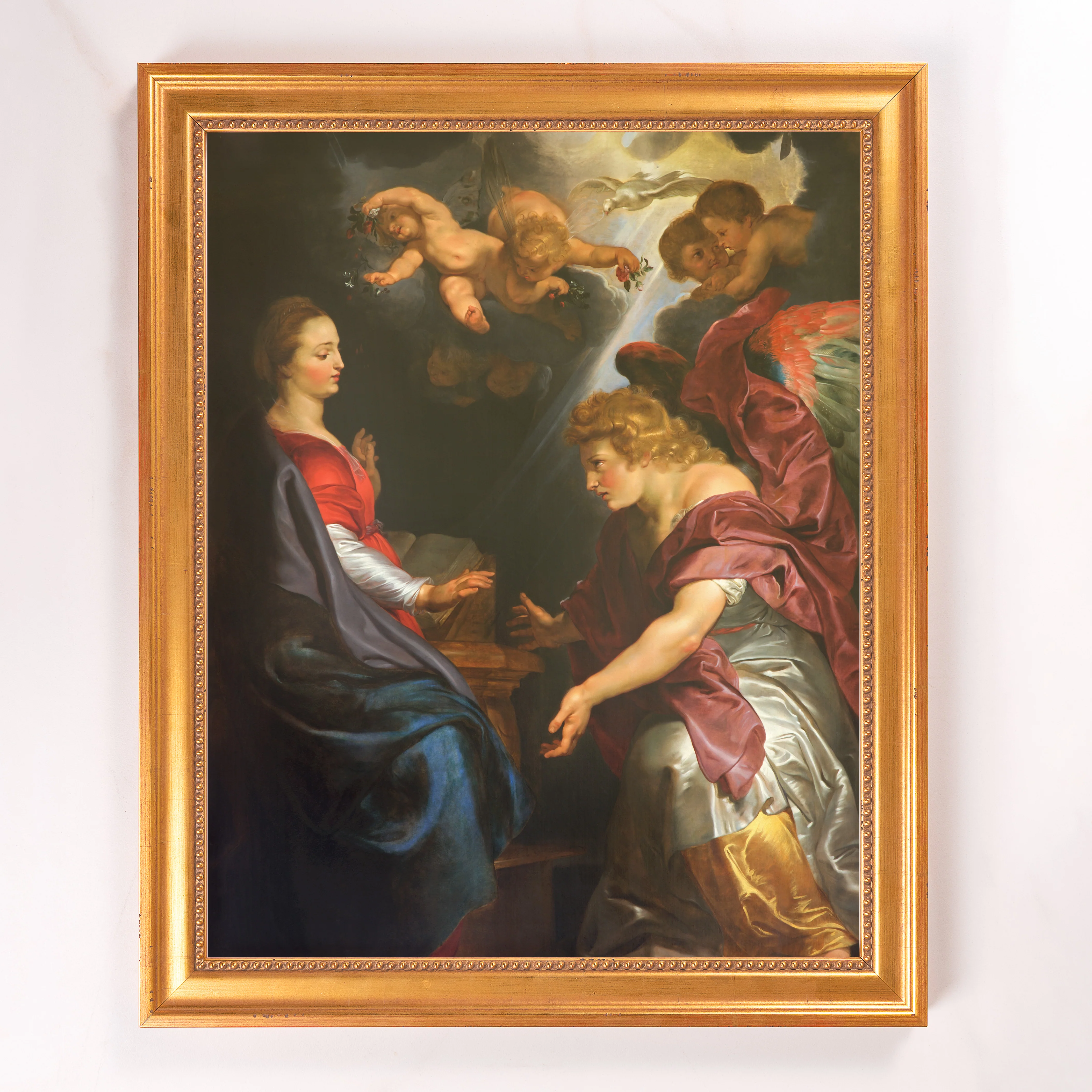 Ruben's The Annunciation Framed Canvas - Sacred Signature Collection - Image 8