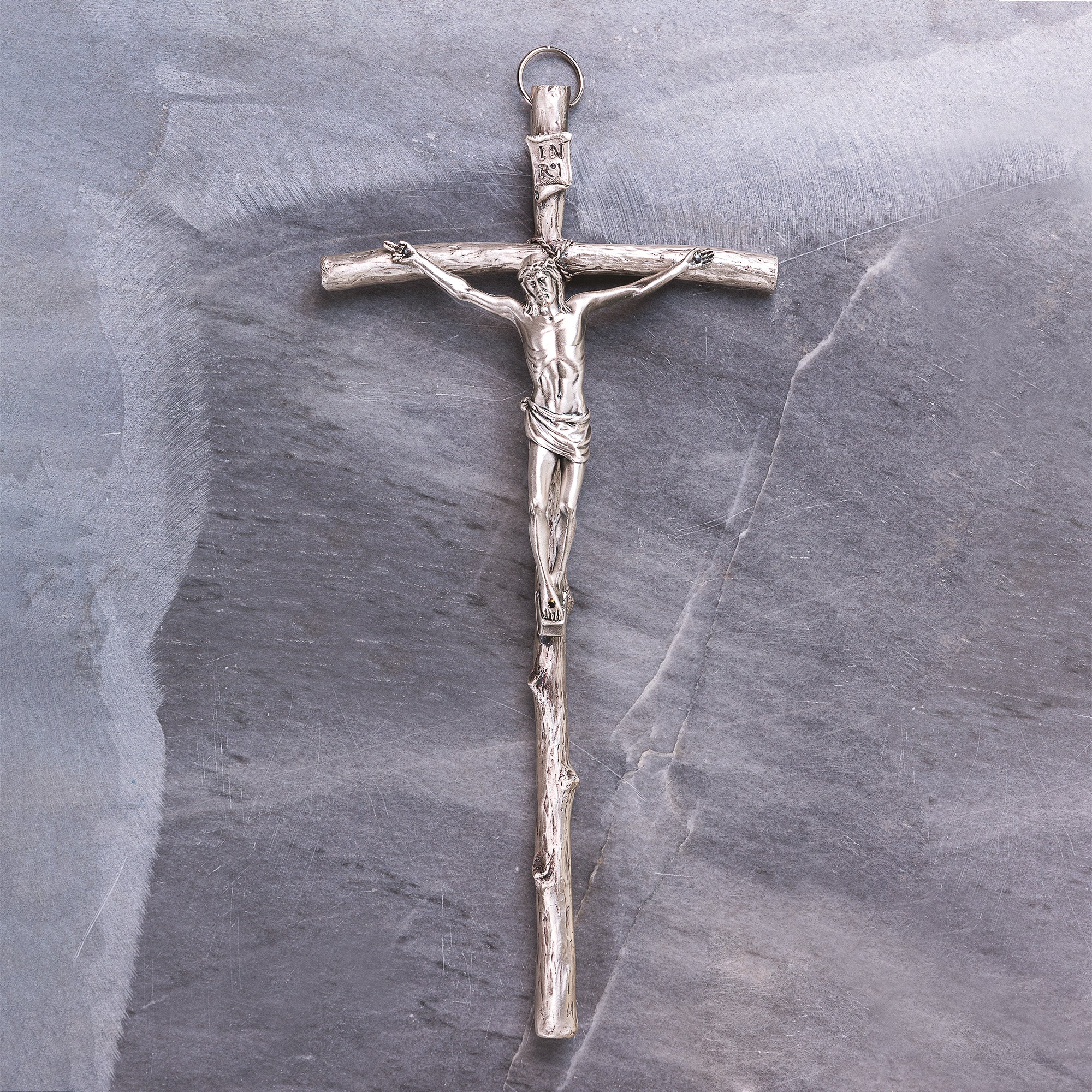 Silver Tree of Life Wall Crucifix - 11.8"