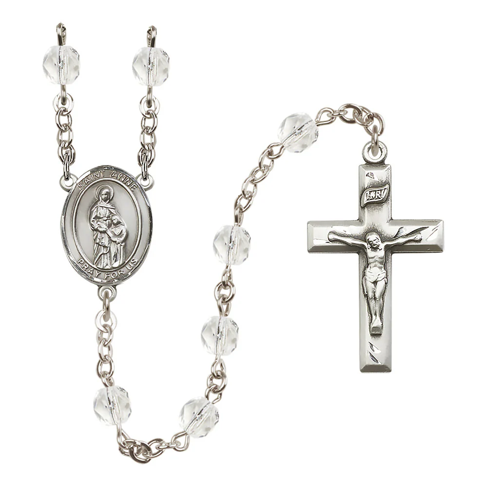 St. Anne Crystal Birthstone Rosary - Multiple Birthstones - Image 5