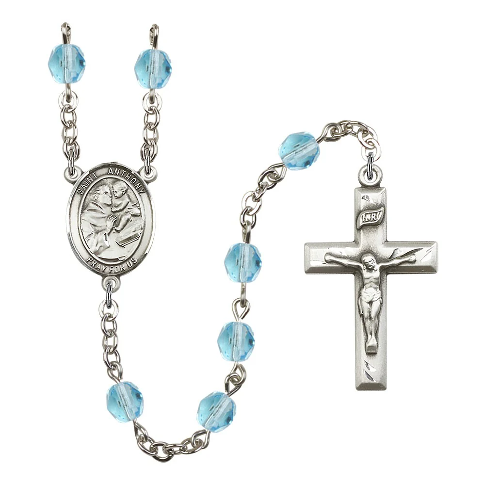 St. Anthony of Padua Crystal Birthstone Rosary - Multiple Birthstones - Image 8