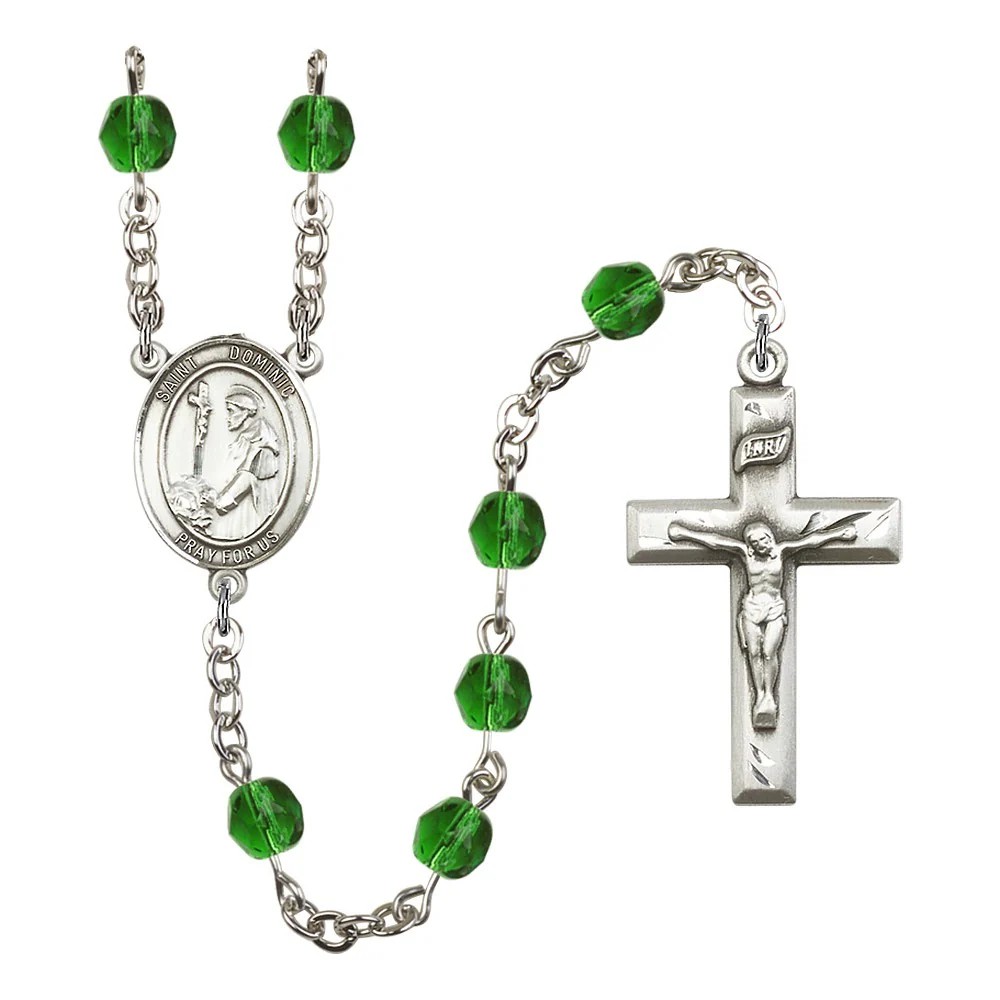 St. Dominic de Guzman Crystal Birthstone Rosary - Multiple Birthstones - Image 12