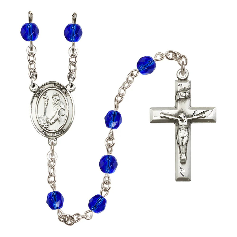 St. Dominic de Guzman Crystal Birthstone Rosary - Multiple Birthstones - Image 7