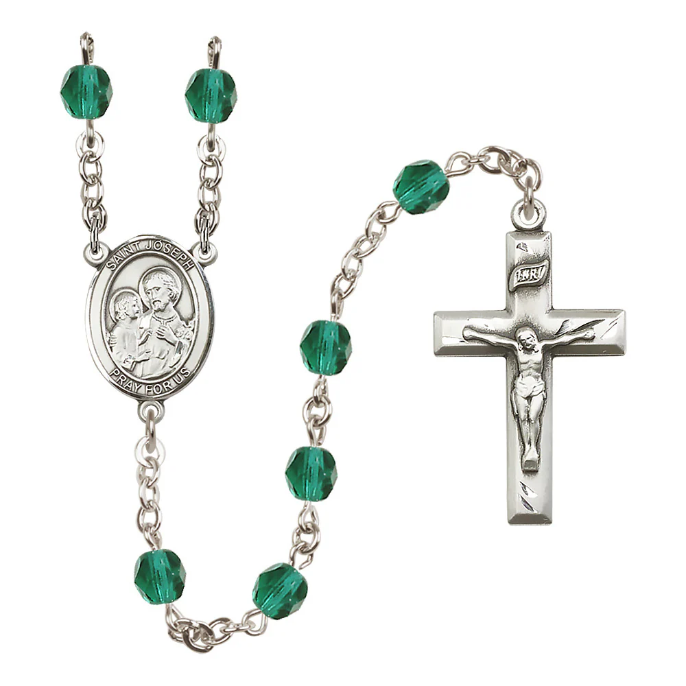 St. Joseph Birthstone Rosary - Multiple Birthstones - Image 10