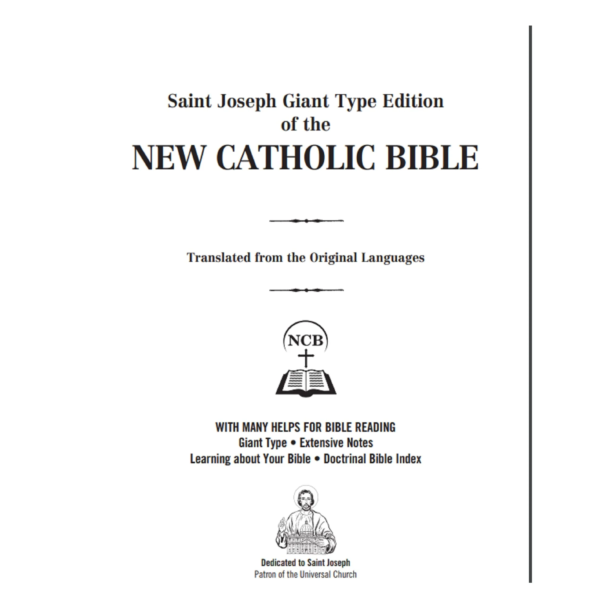 St. Joseph New Catholic Bible (Giant Type) - Image 3