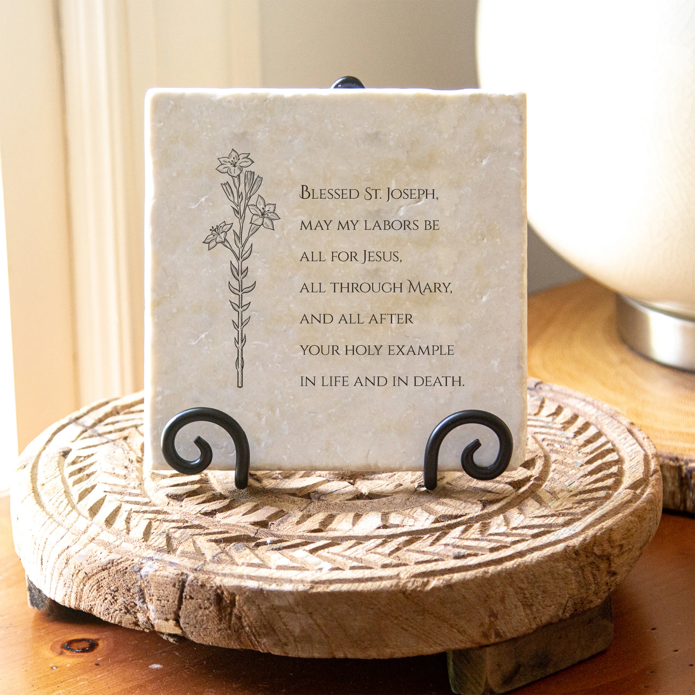 St. Joseph Workplace Tumbled Stone