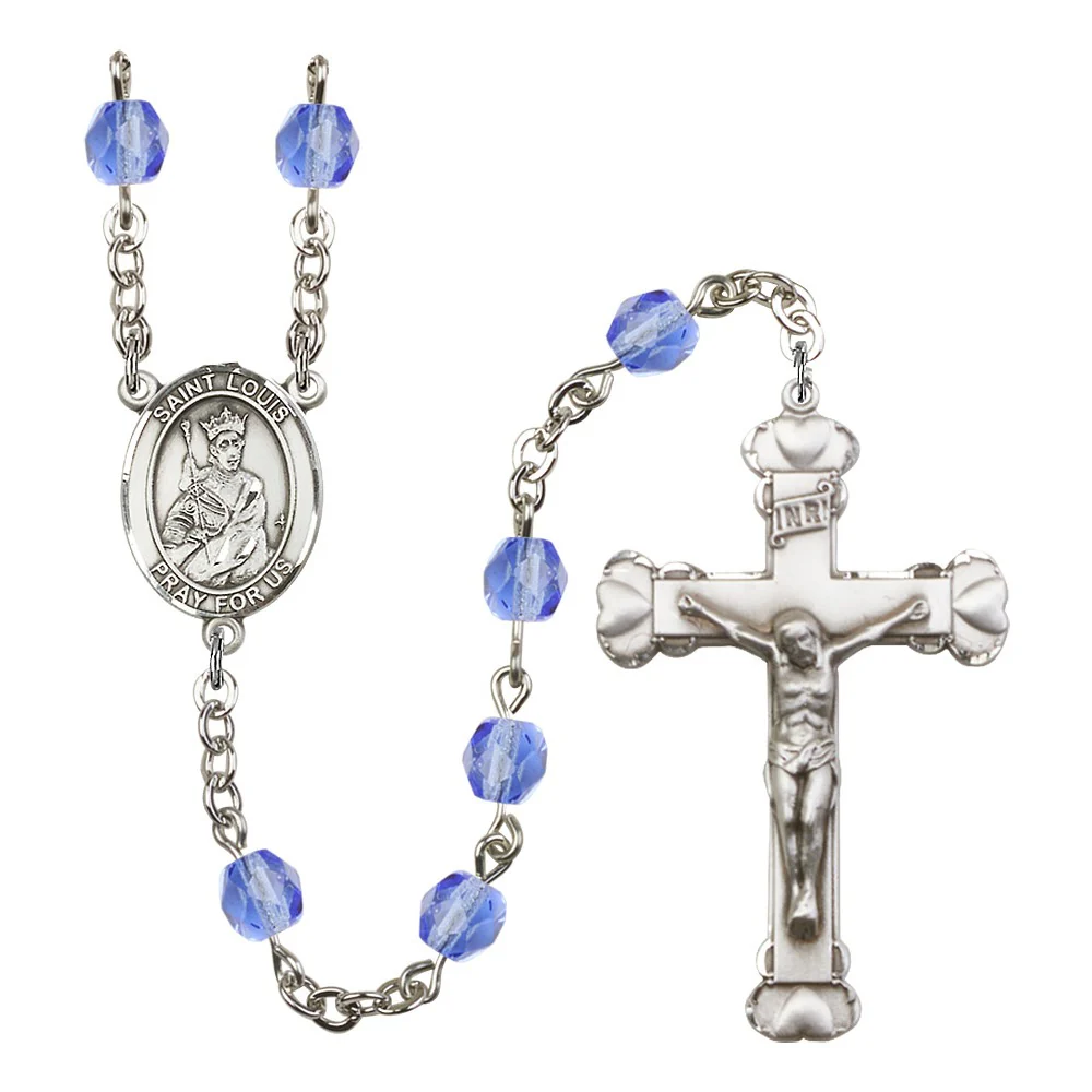 St. Louis Blue September Rosary 6mm