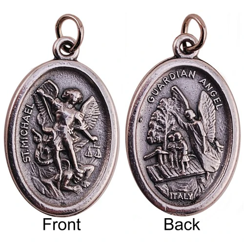 St. Michael/Guardian Angel Medals - Bulk Pack of 25