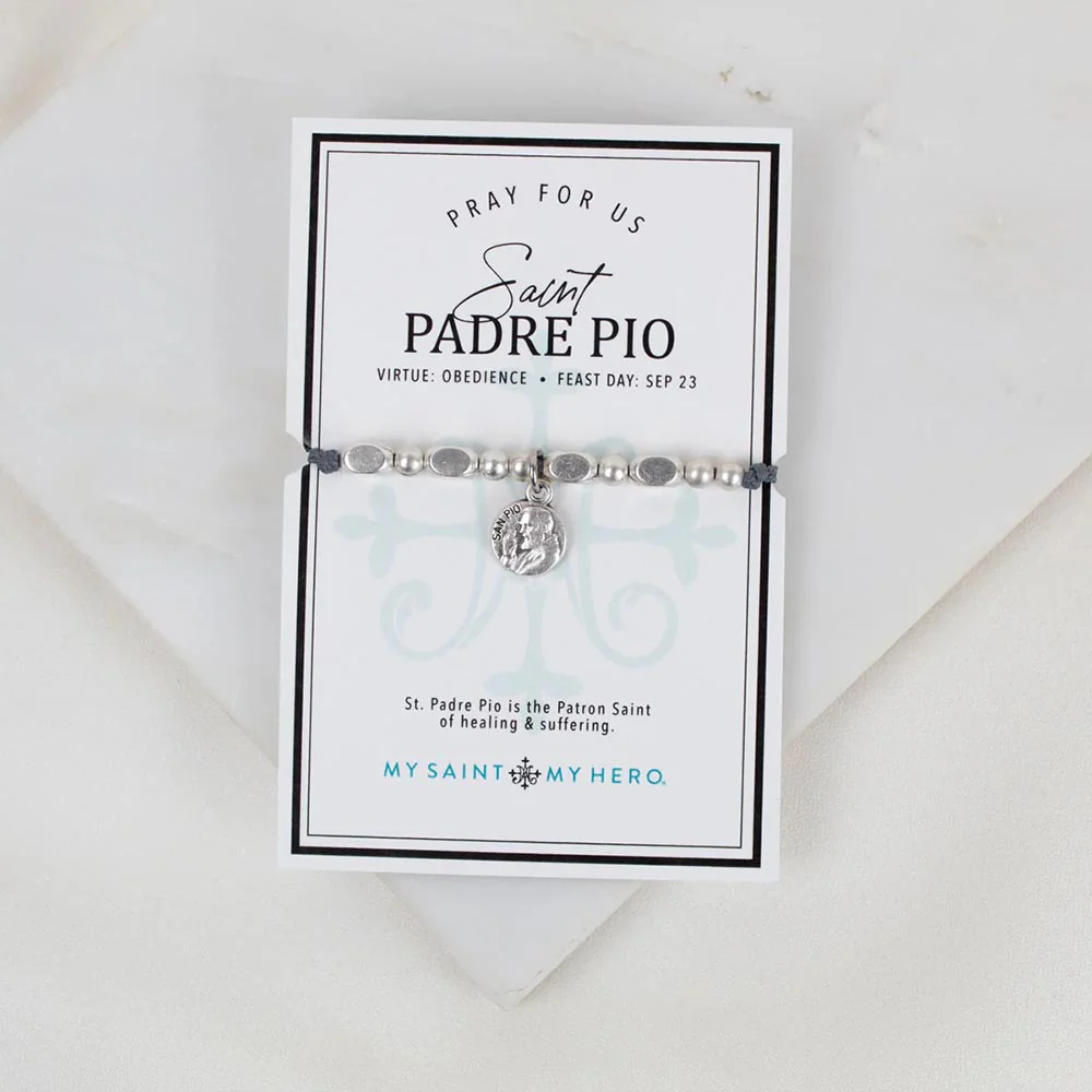 St. Padre Pio Little Saints Bracelet - Image 3