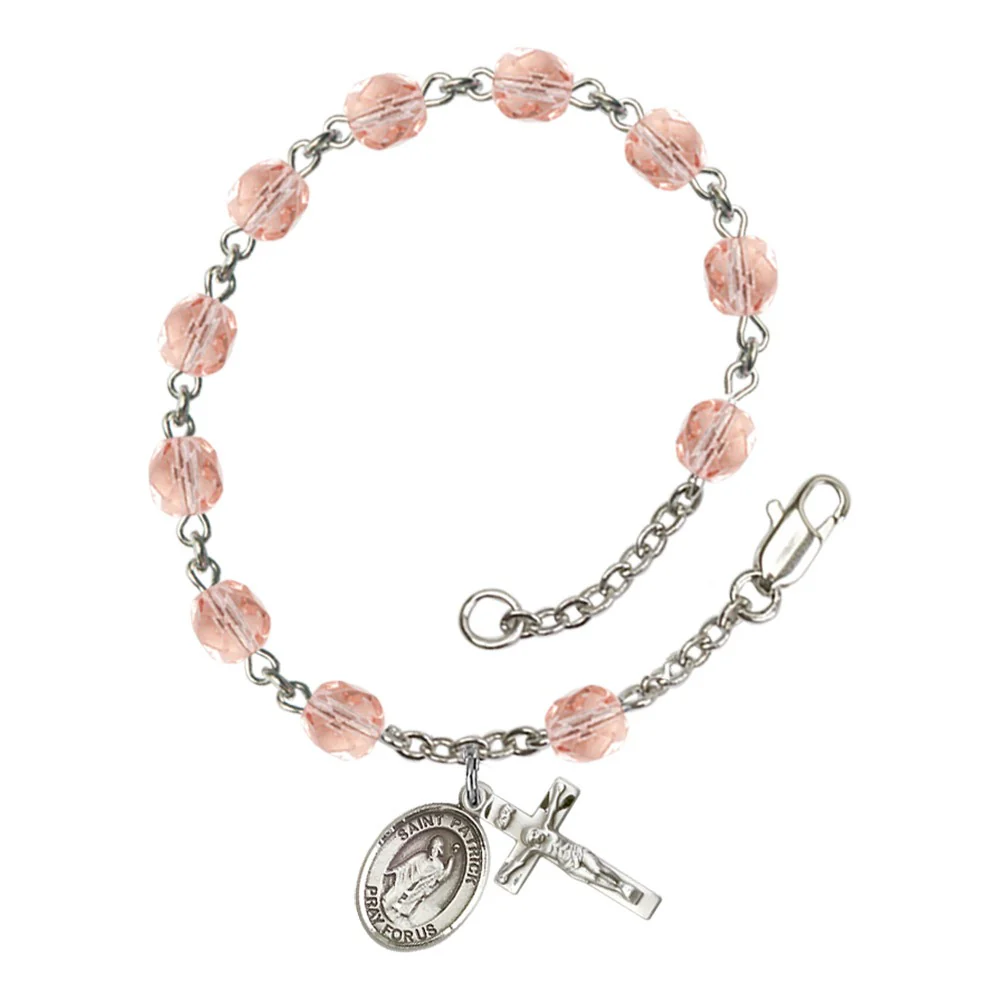 St. Patrick Crystal Birthstone Rosary Bracelet - Multiple Birthstones - Image 11