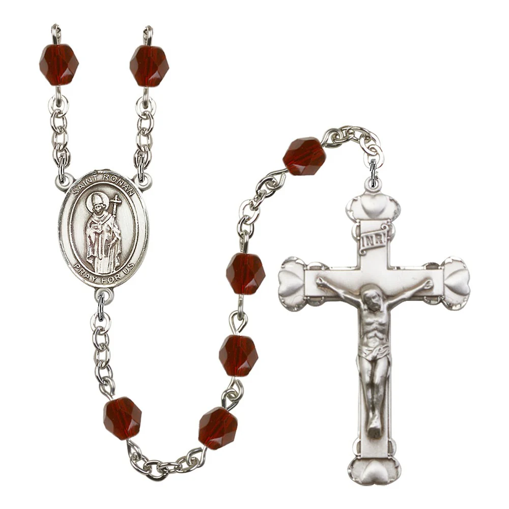 St. Ronan Red January Rosary 6mm