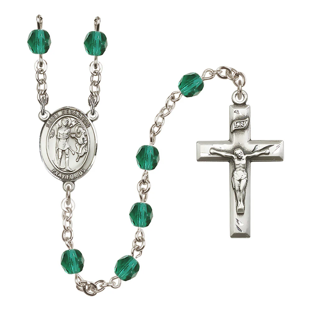 St. Sebastian Crystal Birthstone Rosary - Multiple Birthstones - Image 12