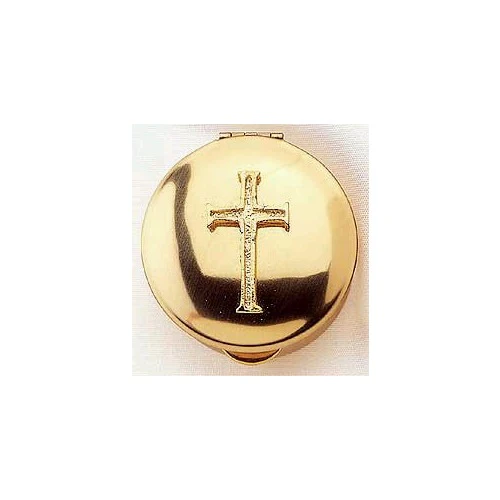 Stamped Pyx with Gold Latin Cross - Image 2