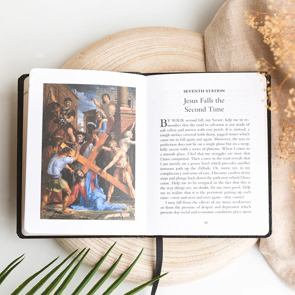 Stations of the Cross for Mothers - Journey of Love & Mini Pieta Alabaster Statue Gift Set - Image 3