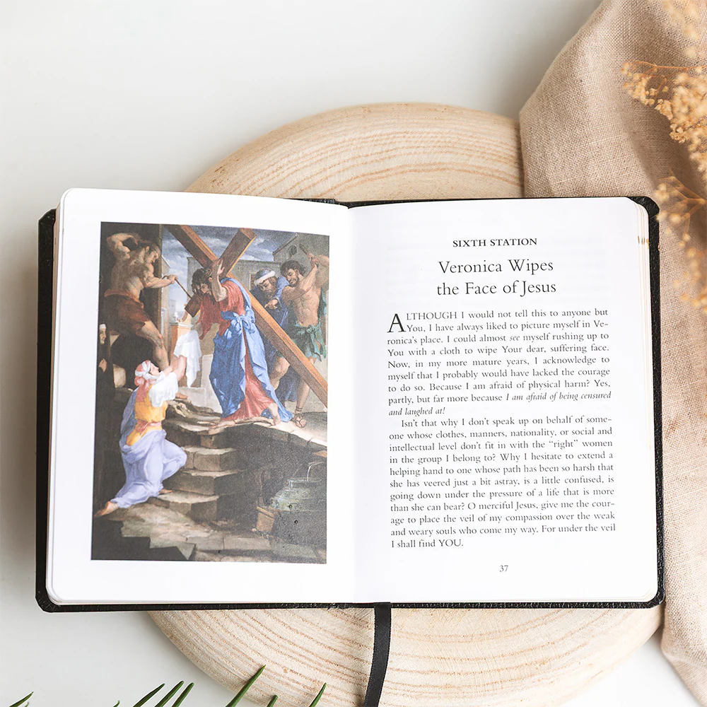 Stations of the Cross for Mothers - Journey of Love & Mini Pieta Alabaster Statue Gift Set - Image 4
