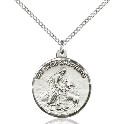 Sterling Silver Good Shepherd Pendant