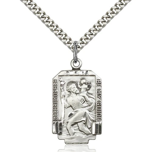 Sterling Silver St. Christopher Pendant - 2509490