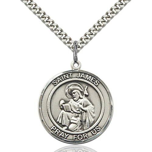 Sterling Silver St. James the Greater Pendant - 2507619