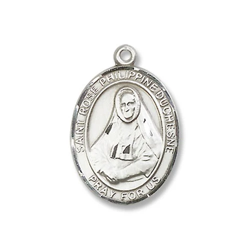 Sterling Silver St. Rose Philippine Pendant w/ Chain