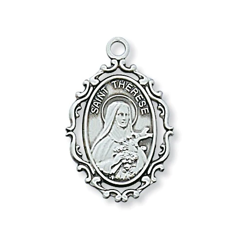 Sterling Silver St. Therese Pendant - 2600303
