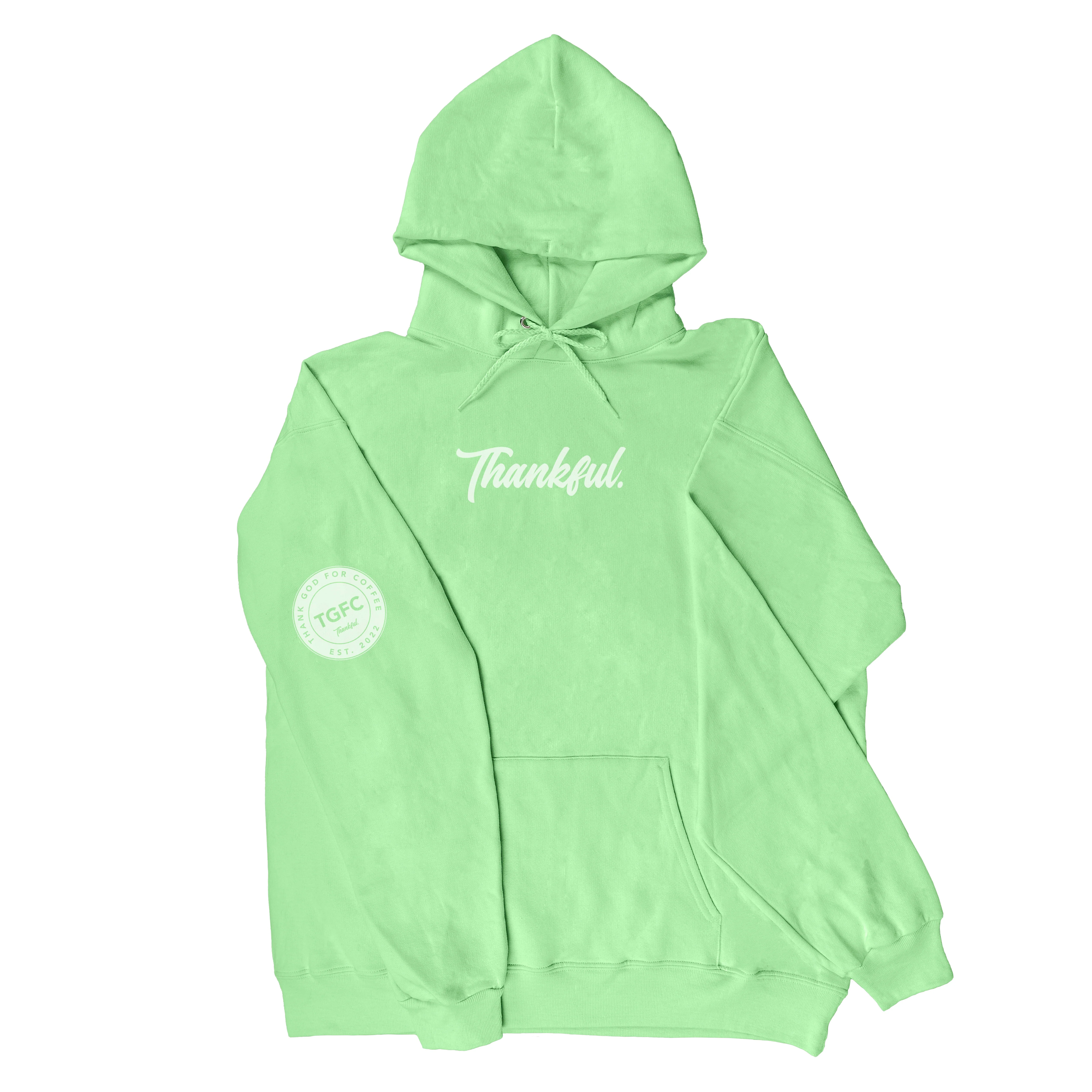 Thank God For Coffee Thankful Hooded Sweatshirt - Image 7