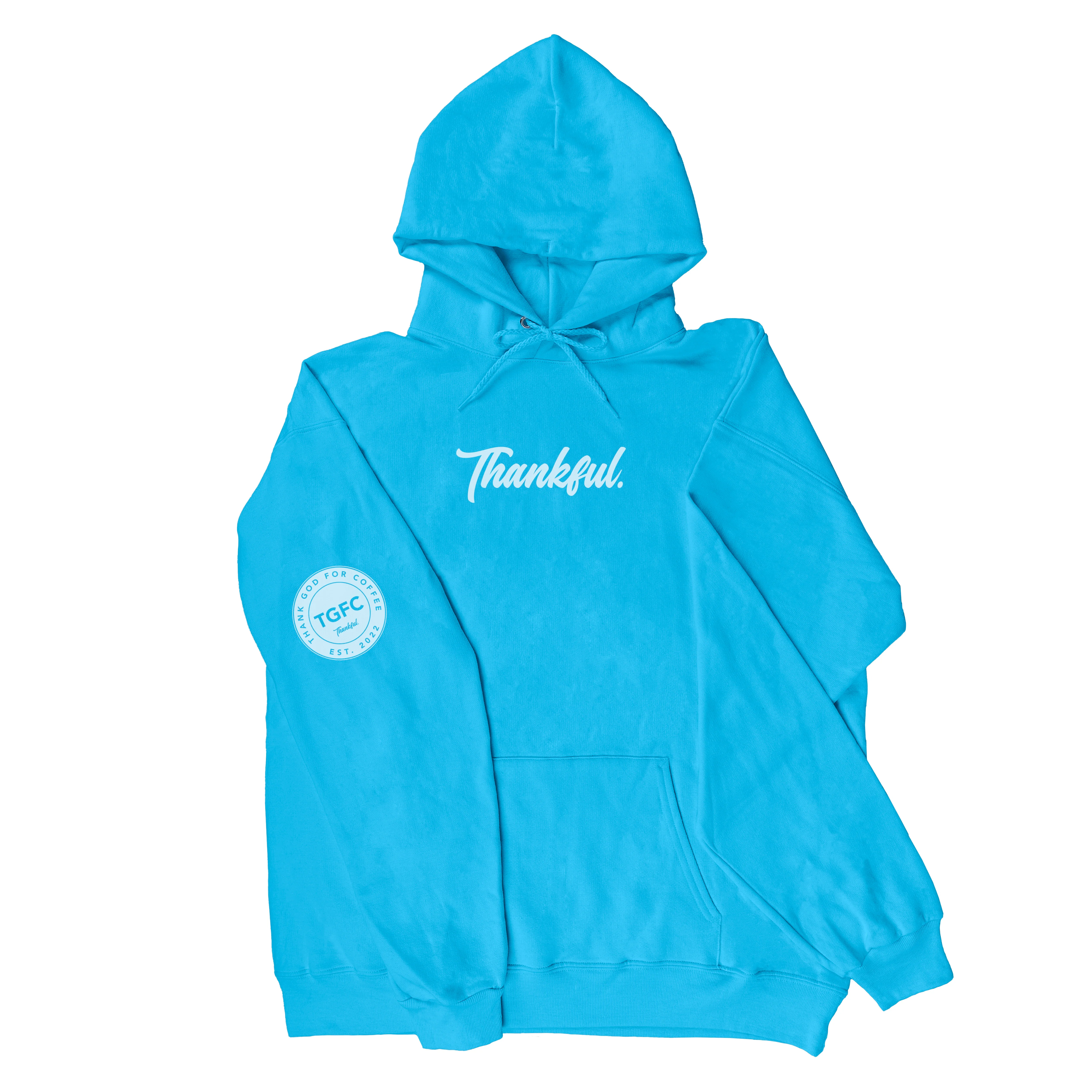 Thank God For Coffee Thankful Hooded Sweatshirt - Image 8
