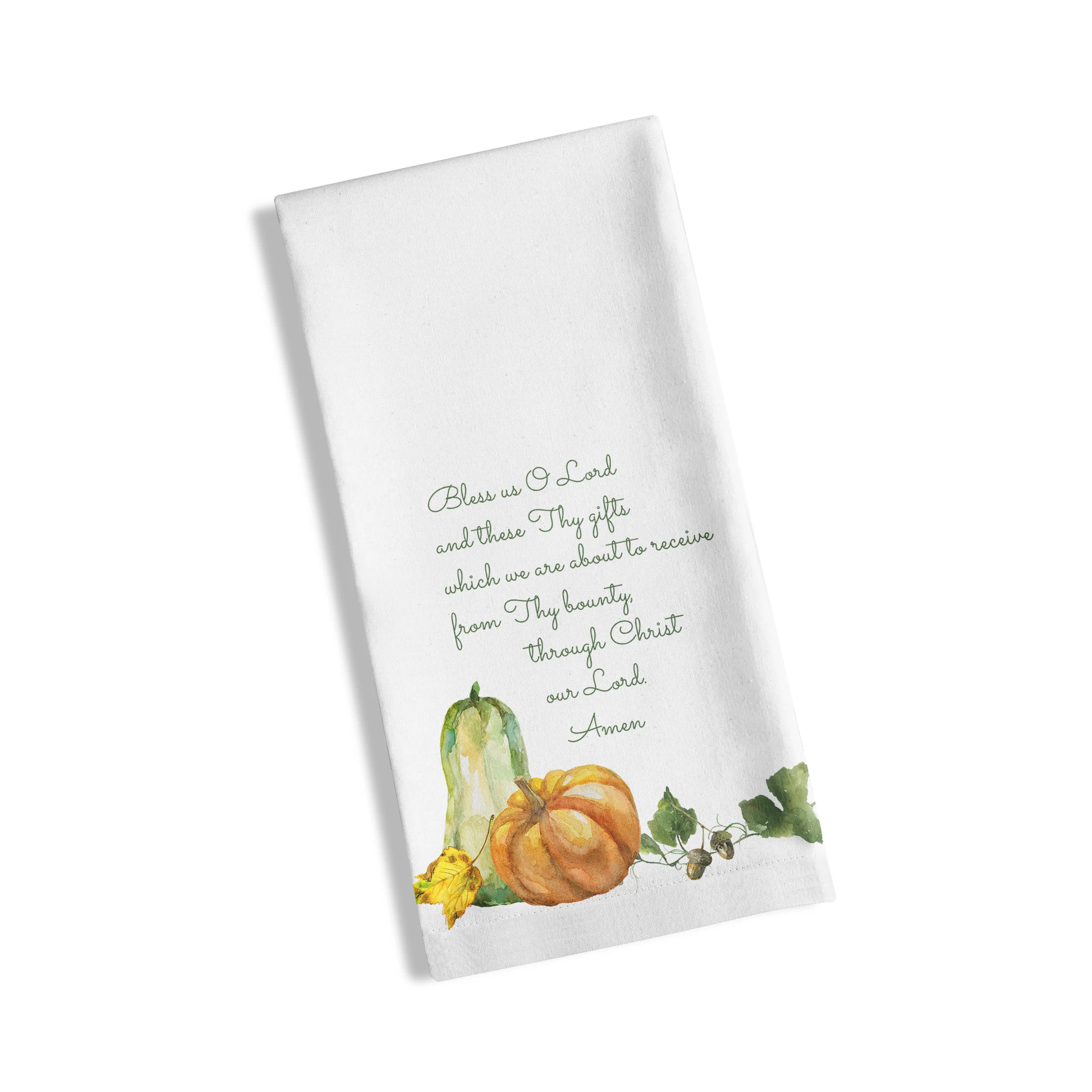 Thanksgiving Bless Us O Lord Dish Towel - Image 3