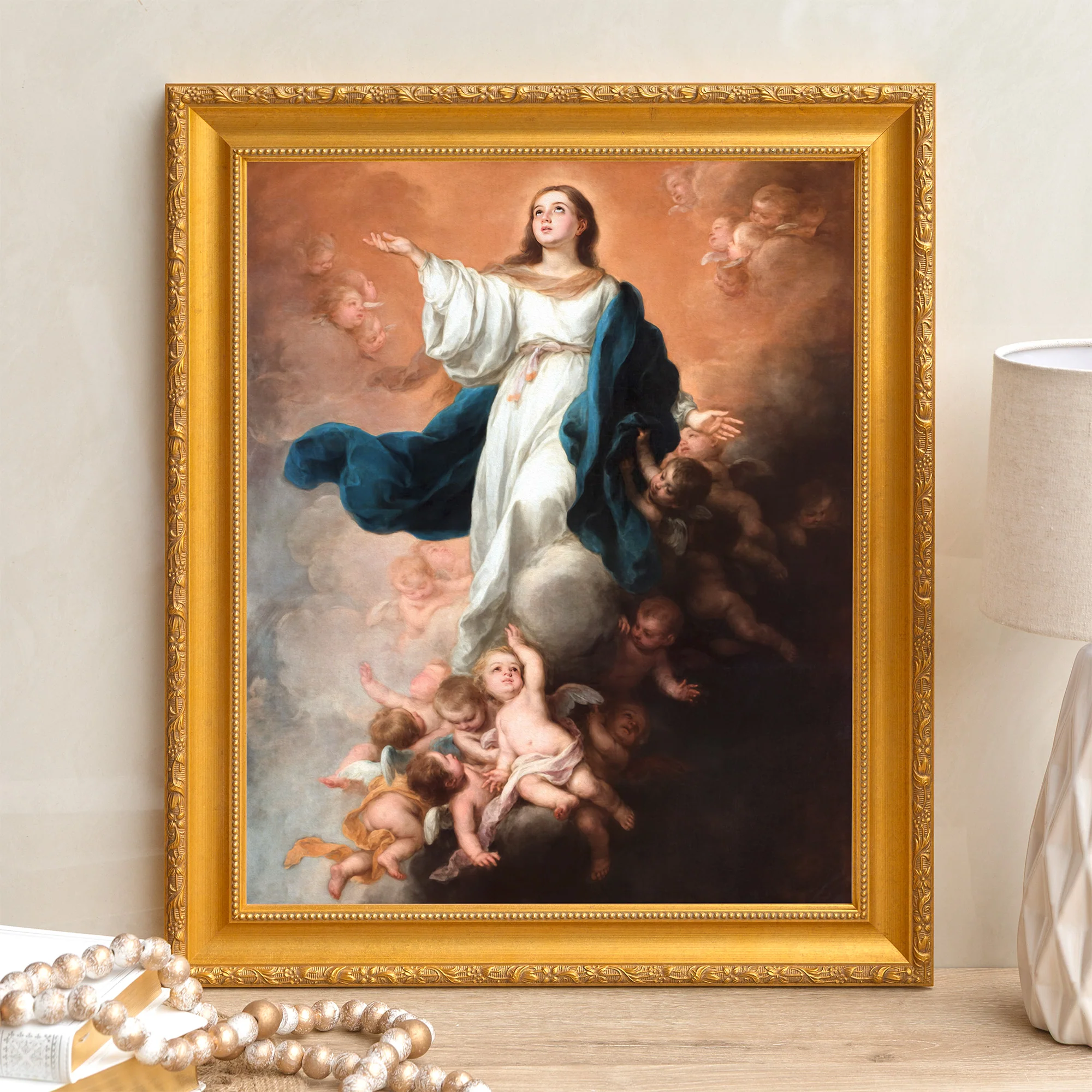 The Assumption of the Virgin Framed Canvas - Sacred Signature Collection - Image 4