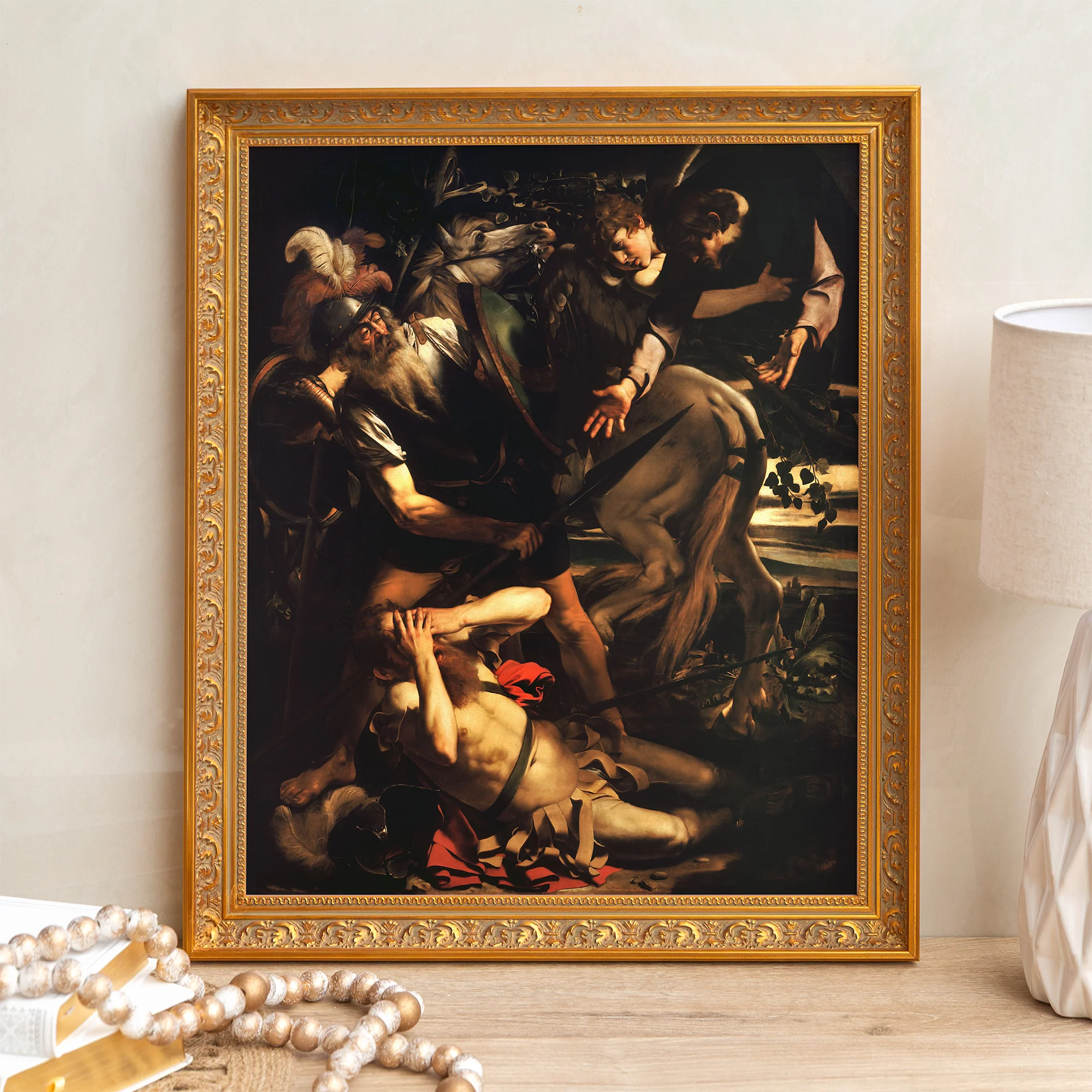 The Conversion of St. Paul Framed Canvas - Sacred Signature Collection