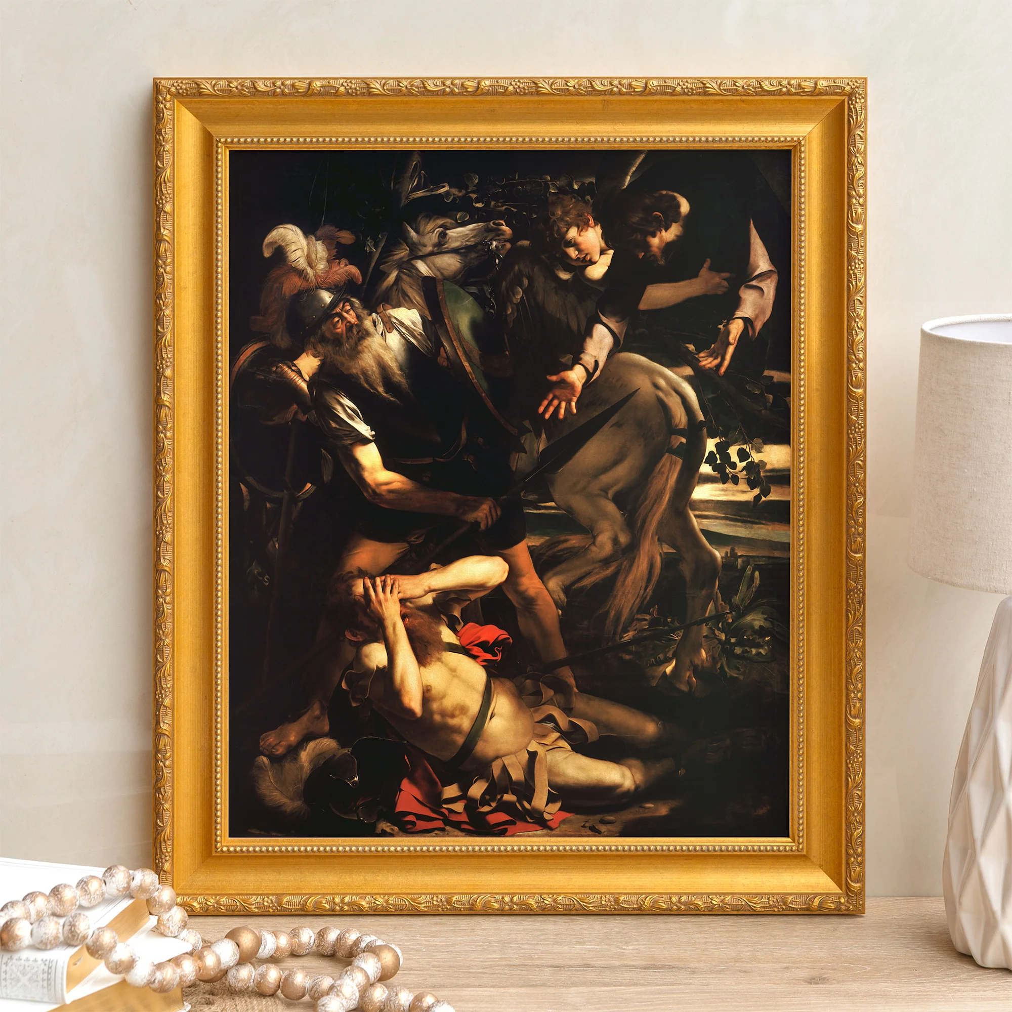 The Conversion of St. Paul Framed Canvas - Sacred Signature Collection - Image 4