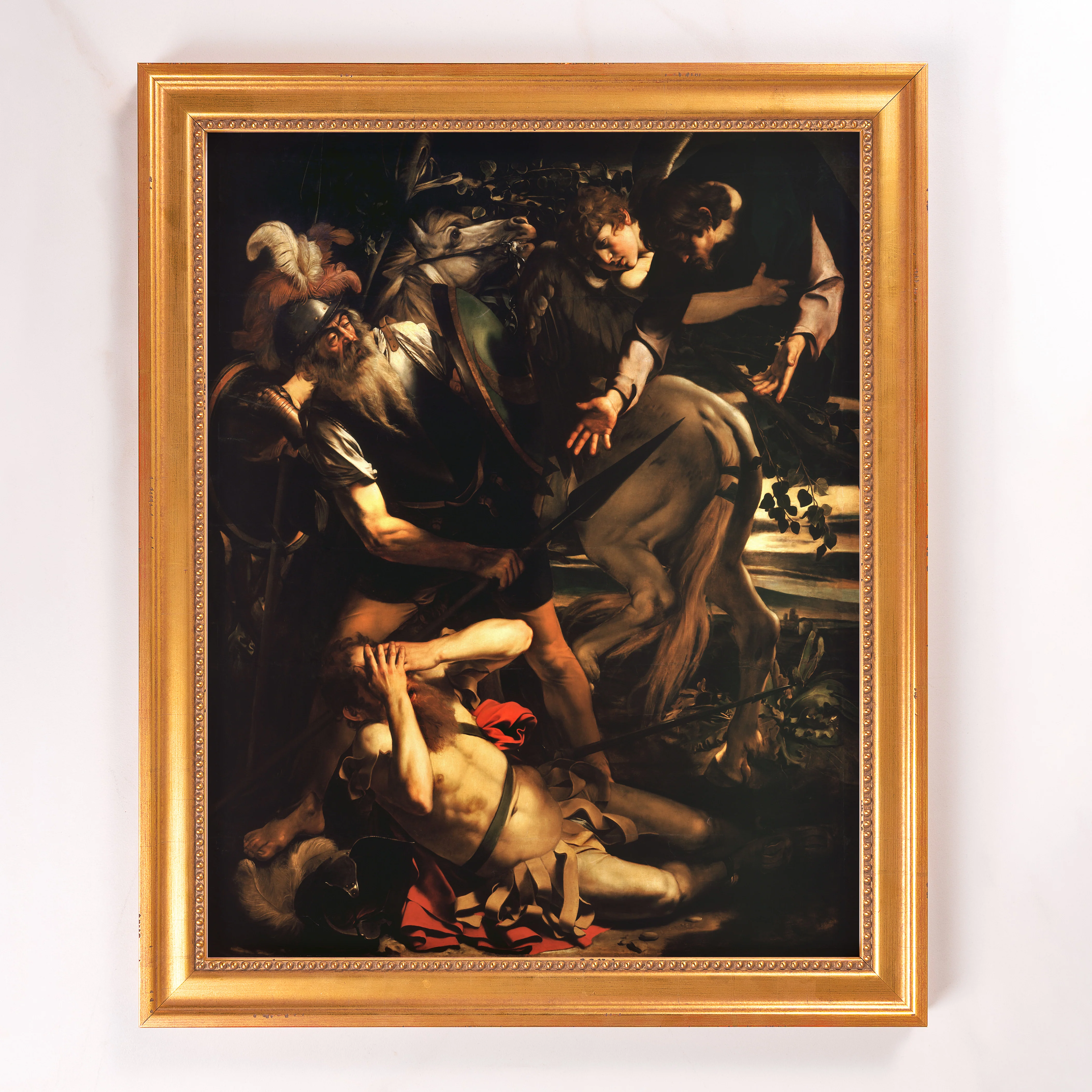 The Conversion of St. Paul Framed Canvas - Sacred Signature Collection - Image 8