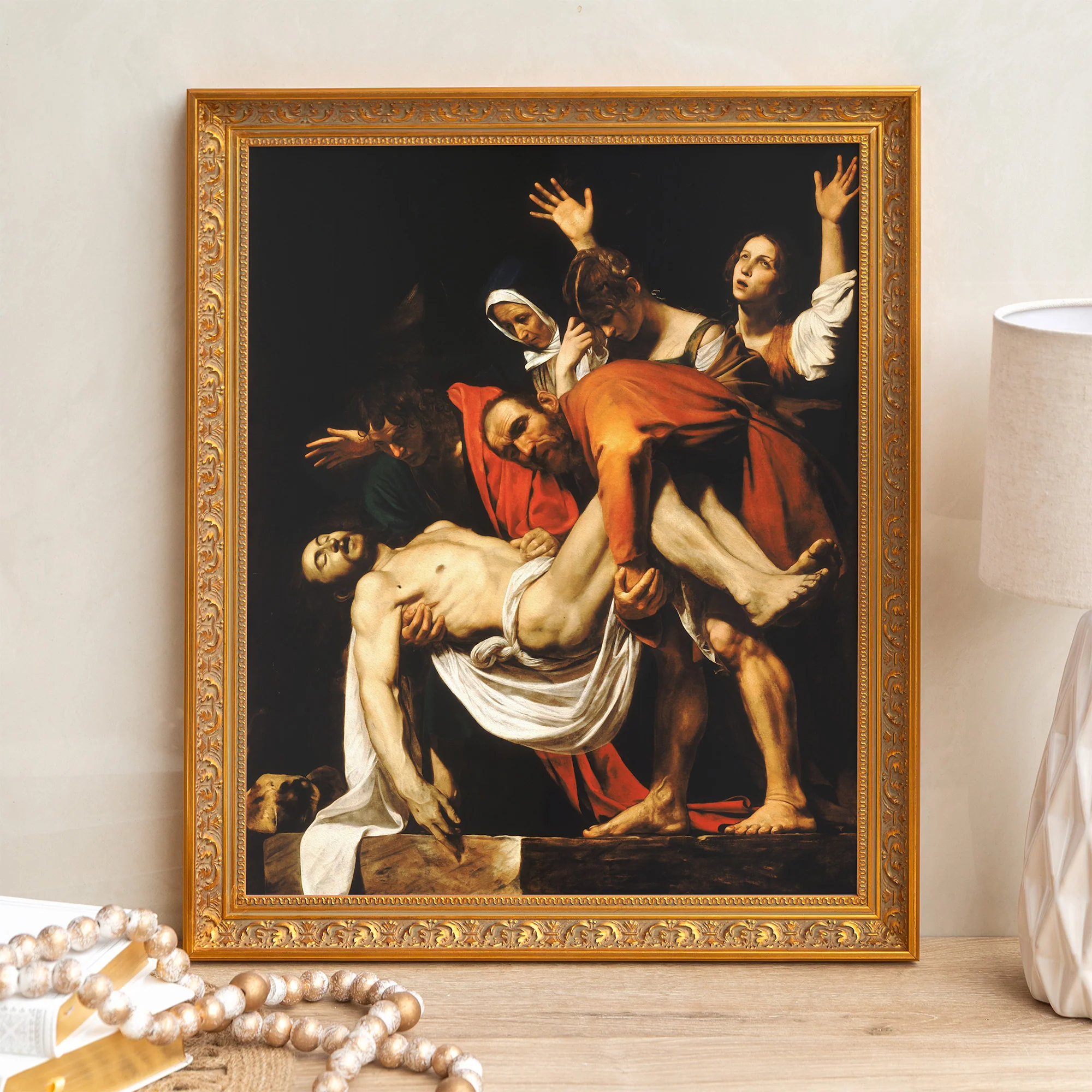 The Entombment of Christ Framed Canvas - Sacred Signature Collection - Image 6