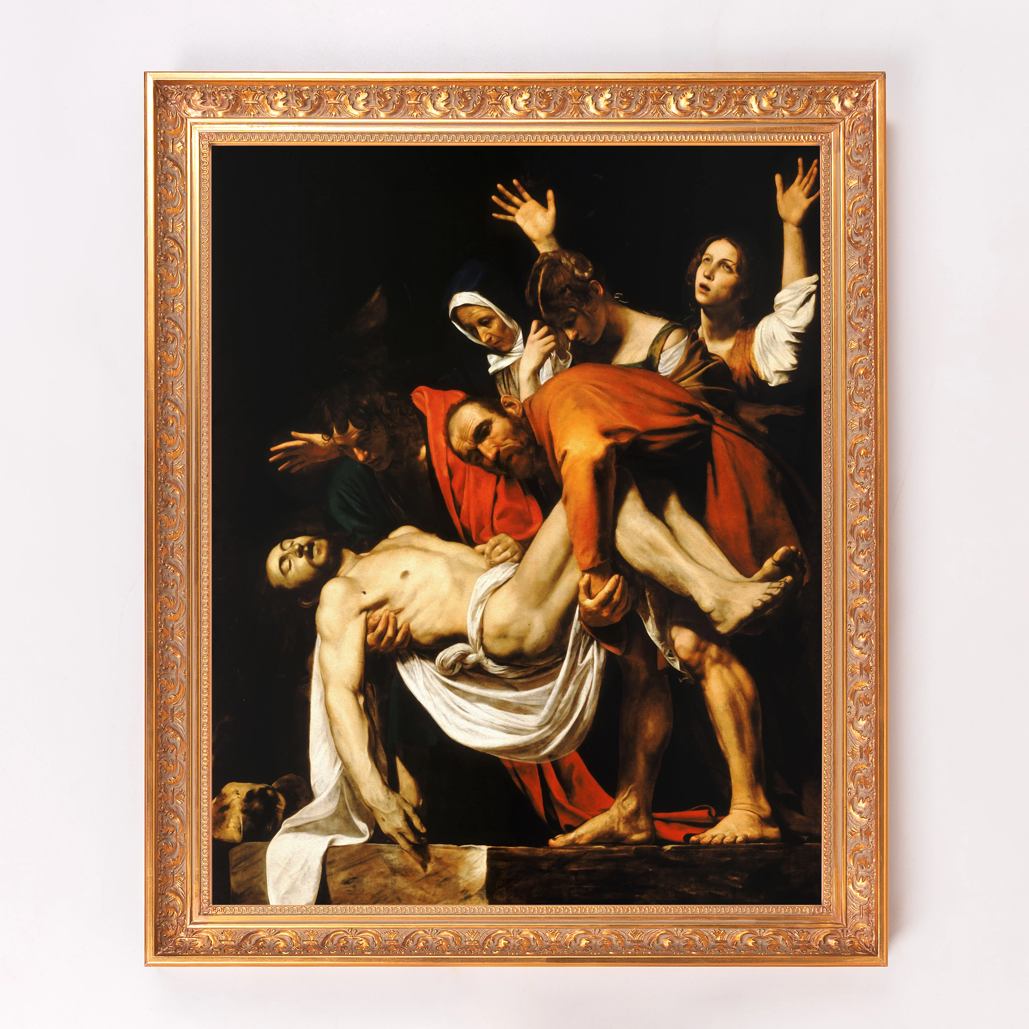 The Entombment of Christ Framed Canvas - Sacred Signature Collection - Image 7