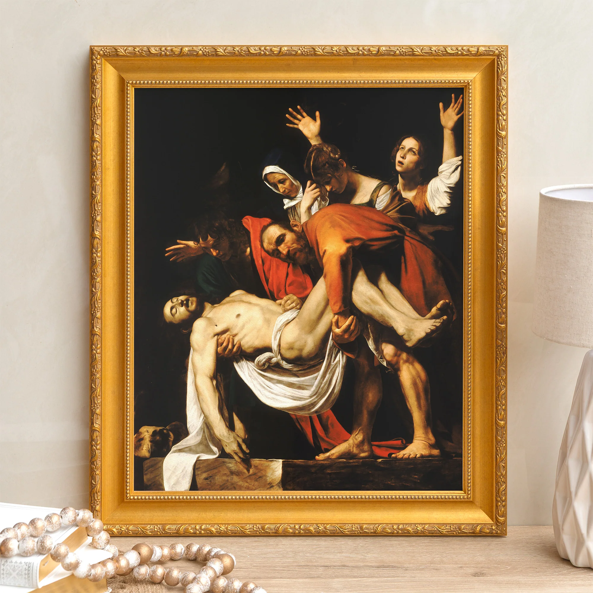 The Entombment of Christ Framed Canvas - Sacred Signature Collection - Image 9