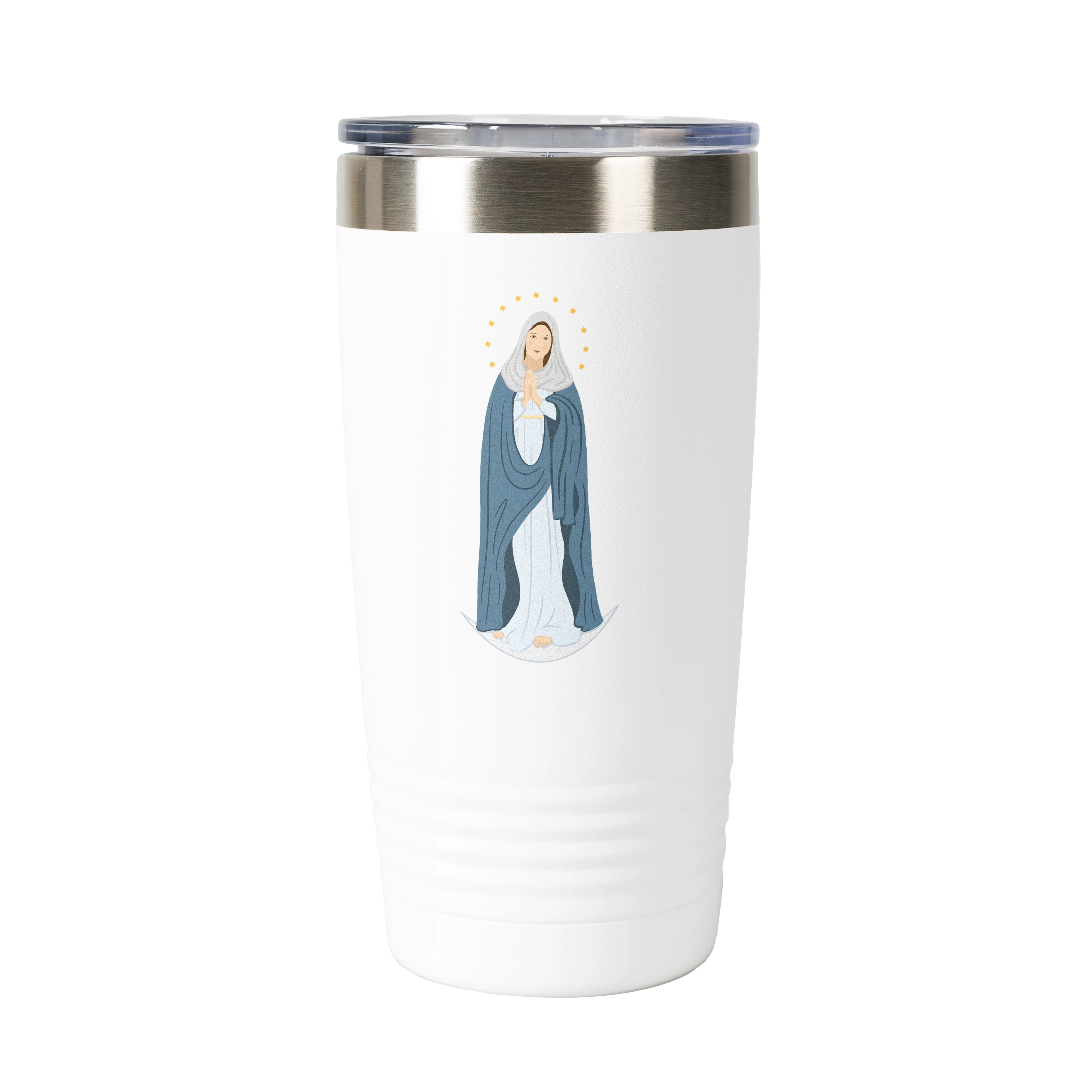 The Immaculate Conception Personalized 20 oz. White Tumbler - Image 2