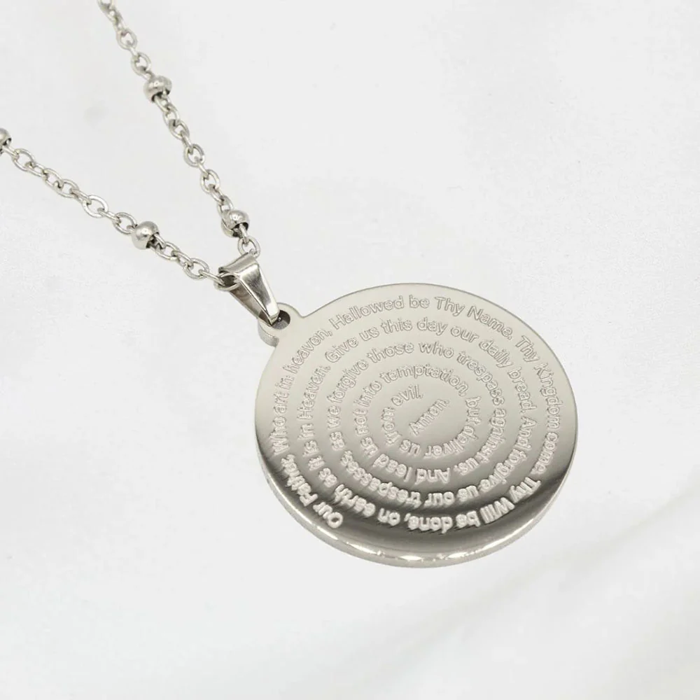 The Lord's Prayer Necklace - Silver or Gold - Image 15